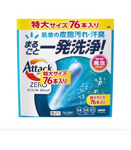Amazon.co.jp: アタックZERO パーフェクトスティック 76本入り 粉末
